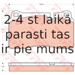 Bremžu uzliku kompl., Disku bremzes TRW GDB1743