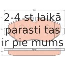 Bremžu uzliku kompl., Disku bremzes TRW GDB1747