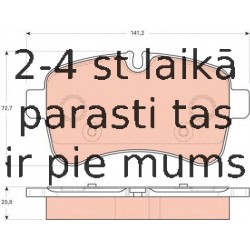 Bremžu uzliku kompl., Disku bremzes TRW GDB1748