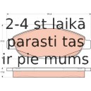 Bremžu uzliku kompl., Disku bremzes TRW GDB1761