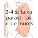 Bremžu uzliku kompl., Disku bremzes TRW GDB1774