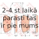 Bremžu uzliku kompl., Disku bremzes TRW GDB1782