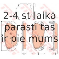 Bremžu uzliku kompl., Disku bremzes TRW GDB1782