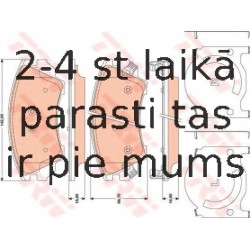 Bremžu uzliku kompl., Disku bremzes TRW GDB1783