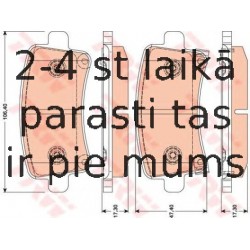 Bremžu uzliku kompl., Disku bremzes TRW GDB1784