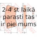 Bremžu uzliku kompl., Disku bremzes TRW GDB1785