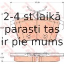 Bremžu uzliku kompl., Disku bremzes TRW GDB1828