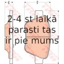 Комплект тормозных колодок, дисковый тормоз TRW GDB1841