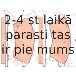 Bremžu uzliku kompl., Disku bremzes TRW GDB1843