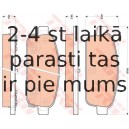 Bremžu uzliku kompl., Disku bremzes TRW GDB1844