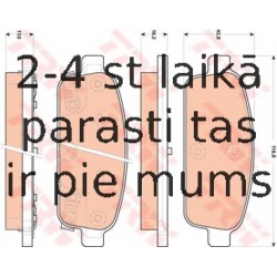 Bremžu uzliku kompl., Disku bremzes TRW GDB1844