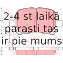 Bremžu uzliku kompl., Disku bremzes TRW GDB3152