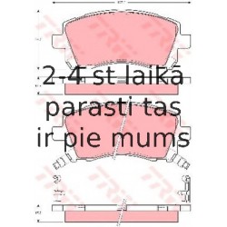 Bremžu uzliku kompl., Disku bremzes TRW GDB3217