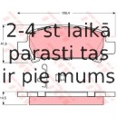 Bremžu uzliku kompl., Disku bremzes TRW GDB3223