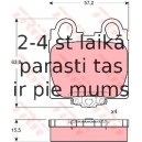 Bremžu uzliku kompl., Disku bremzes TRW GDB3233