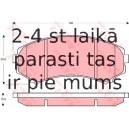 Bremžu uzliku kompl., Disku bremzes TRW GDB3246