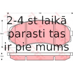 Bremžu uzliku kompl., Disku bremzes TRW GDB3246