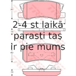 Bremžu uzliku kompl., Disku bremzes TRW GDB3247