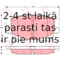 Bremžu uzliku kompl., Disku bremzes TRW GDB3248