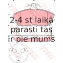 Bremžu uzliku kompl., Disku bremzes TRW GDB3267