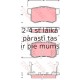 Bremžu uzliku kompl., Disku bremzes TRW GDB3269