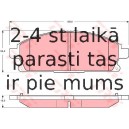 Bremžu uzliku kompl., Disku bremzes TRW GDB3293