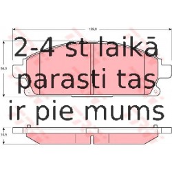 Bremžu uzliku kompl., Disku bremzes TRW GDB3293