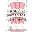 Bremžu uzliku kompl., Disku bremzes TRW GDB3294