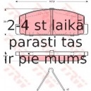 Bremžu uzliku kompl., Disku bremzes TRW GDB3311