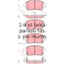 Bremžu uzliku kompl., Disku bremzes TRW GDB3317
