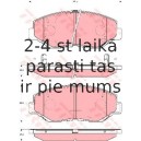 Bremžu uzliku kompl., Disku bremzes TRW GDB3325