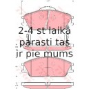 Bremžu uzliku kompl., Disku bremzes TRW GDB3331