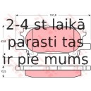 Bremžu uzliku kompl., Disku bremzes TRW GDB3339