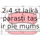 Bremžu uzliku kompl., Disku bremzes TRW GDB3348
