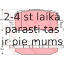 Bremžu uzliku kompl., Disku bremzes TRW GDB3374