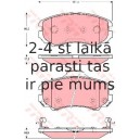 Bremžu uzliku kompl., Disku bremzes TRW GDB3386