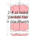Bremžu uzliku kompl., Disku bremzes TRW GDB3398