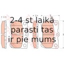 Bremžu uzliku kompl., Disku bremzes TRW GDB3399