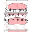 Bremžu uzliku kompl., Disku bremzes TRW GDB3404