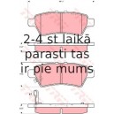 Bremžu uzliku kompl., Disku bremzes TRW GDB3405