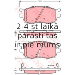 Bremžu uzliku kompl., Disku bremzes TRW GDB3420
