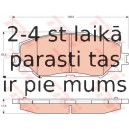 Bremžu uzliku kompl., Disku bremzes TRW GDB3425