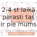 Bremžu uzliku kompl., Disku bremzes TRW GDB3426