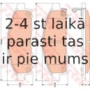 Bremžu uzliku kompl., Disku bremzes TRW GDB3435