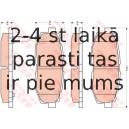 Bremžu uzliku kompl., Disku bremzes TRW GDB3442