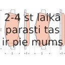 Bremžu uzliku kompl., Disku bremzes TRW GDB3445