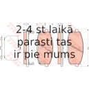 Bremžu uzliku kompl., Disku bremzes TRW GDB3450