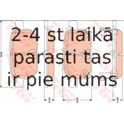Bremžu uzliku kompl., Disku bremzes TRW GDB3454