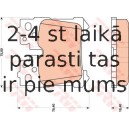 Bremžu uzliku kompl., Disku bremzes TRW GDB3475