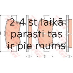 Bremžu uzliku kompl., Disku bremzes TRW GDB3480